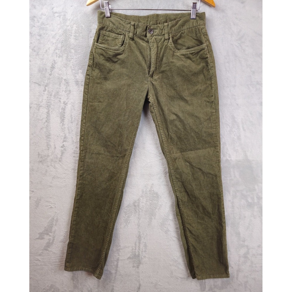 Brooks Brothers Red Fleece CORDUROY 5 Pocket Pants Men's 29x28.5 Green